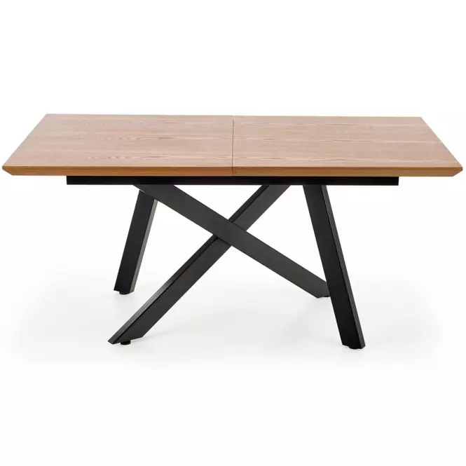 Stôl Capital 180x240 mdf/oceľ – dub zlatá/čierna