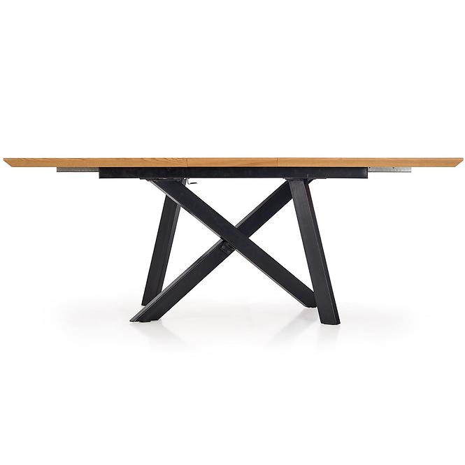 Stôl Capital 180x240 mdf/oceľ – dub zlatá/čierna