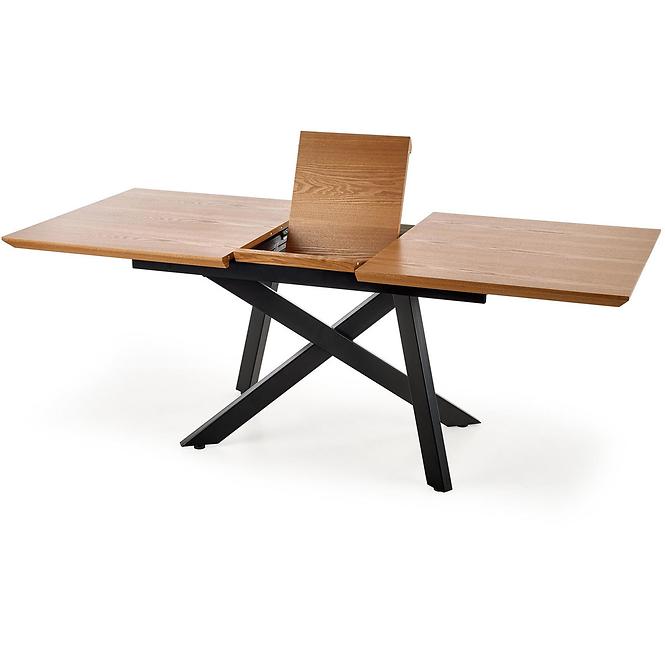 Stôl Capital 180x240 mdf/oceľ – dub zlatá/čierna