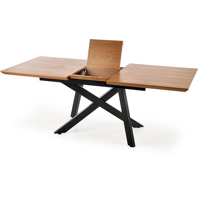 Stôl Capital 180x240 mdf/oceľ – dub zlatá/čierna,8