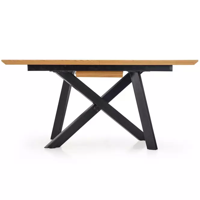 Stôl Capital 180x240 mdf/oceľ – dub zlatá/čierna