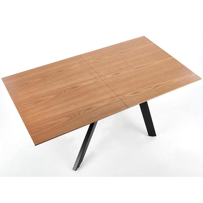 Stôl Capital 180x240 mdf/oceľ – dub zlatá/čierna