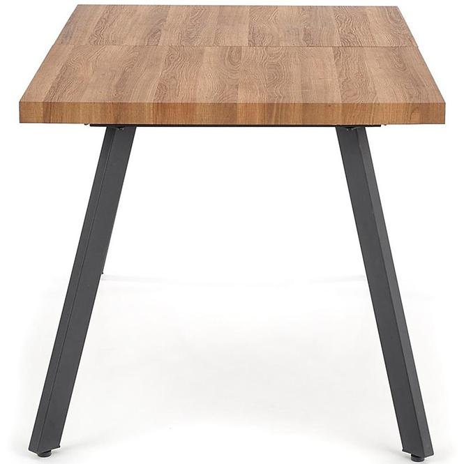 Stôl Berlin 90x160 mdf/oceľ – medový orech/čierna