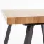 Stôl Berlin 90x160 mdf/oceľ – medový orech/čierna,6