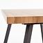 Stôl Berlin 90x160 mdf/oceľ – medový orech/čierna,6