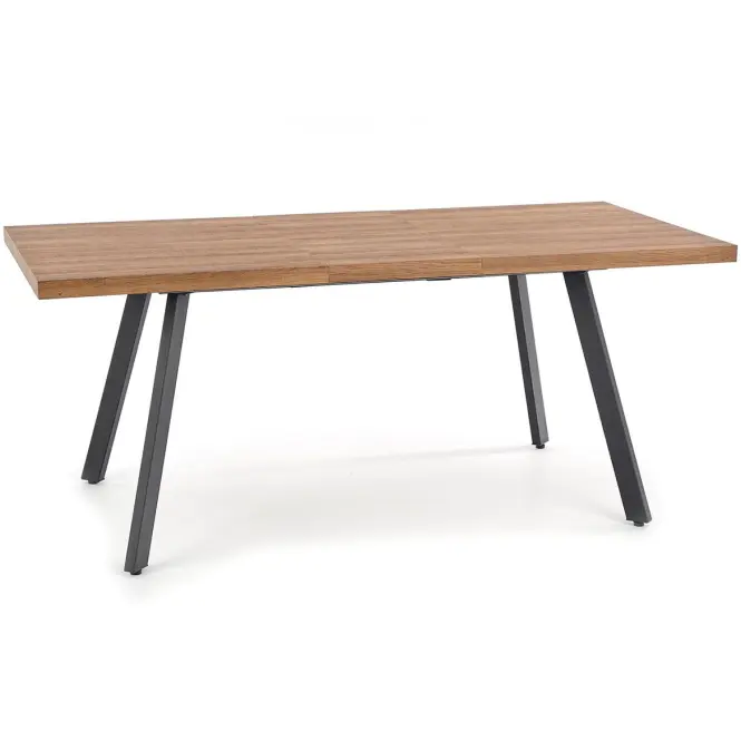 Stôl Berlin 90x160 mdf/oceľ – medový orech/čierna,7