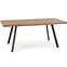 Stôl Berlin 90x160 mdf/oceľ – medový orech/čierna,7