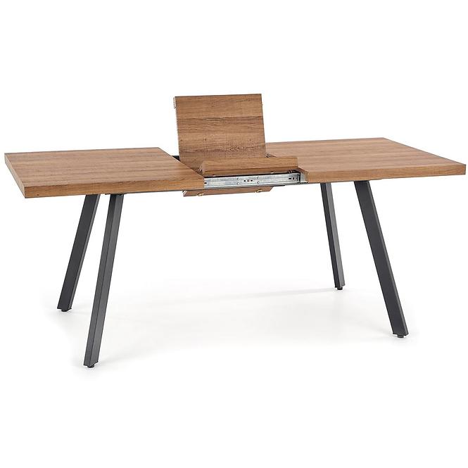Stôl Berlin 90x160 mdf/oceľ – medový orech/čierna,8