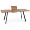 Stôl Berlin 90x160 mdf/oceľ – medový orech/čierna,8