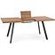 Stôl Berlin 90x160 mdf/oceľ – medový orech/čierna,8