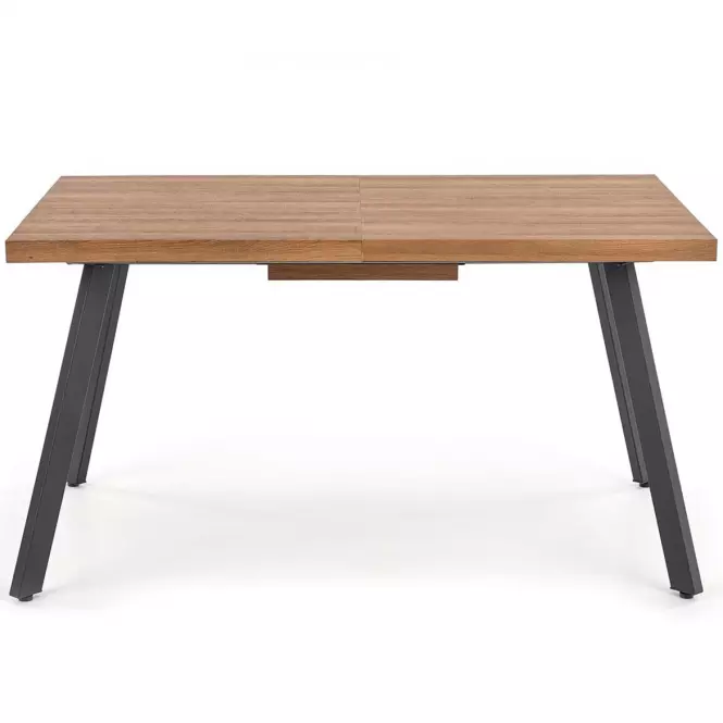 Stôl Berlin 90x160 mdf/oceľ – medový orech/čierna