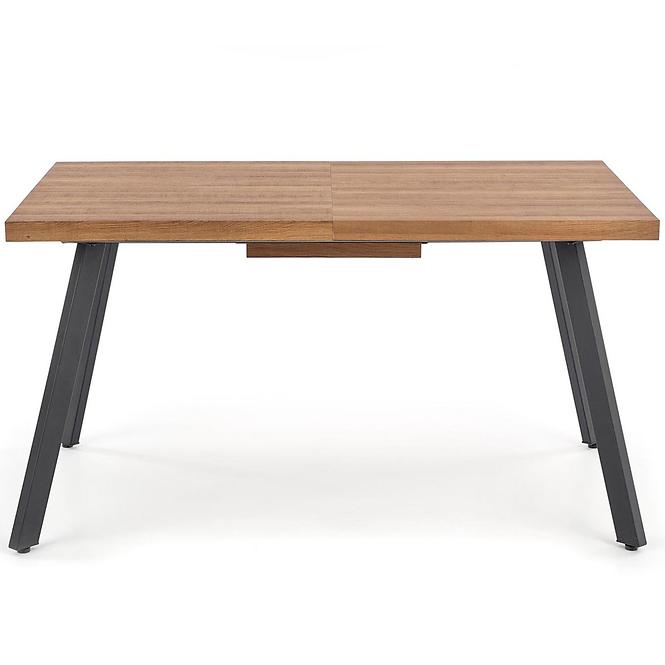 Stôl Berlin 90x160 mdf/oceľ – medový orech/čierna