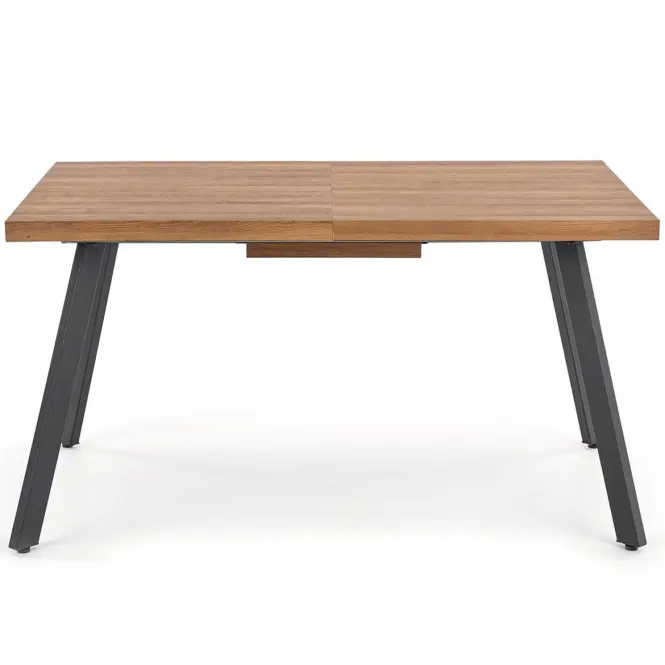 Stôl Berlin 90x160 mdf/oceľ – medový orech/čierna,9