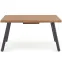Stôl Berlin 90x160 mdf/oceľ – medový orech/čierna,9