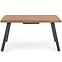 Stôl Berlin 90x160 mdf/oceľ – medový orech/čierna,9
