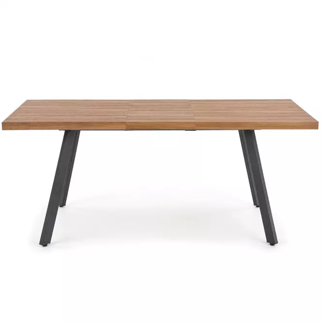 Stôl Berlin 90x160 mdf/oceľ – medový orech/čierna