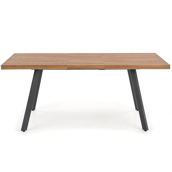 Stôl Berlin 90x160 mdf/oceľ – medový orech/čierna
