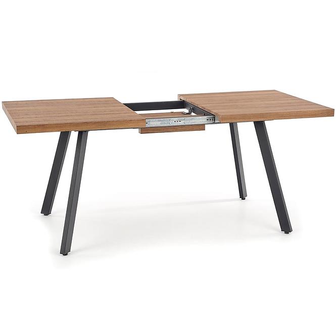 Stôl Berlin 90x160 mdf/oceľ – medový orech/čierna