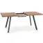 Stôl Berlin 90x160 mdf/oceľ – medový orech/čierna,11
