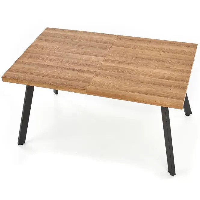 Stôl Berlin 90x160 mdf/oceľ – medový orech/čierna,12
