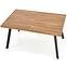 Stôl Berlin 90x160 mdf/oceľ – medový orech/čierna,12