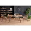 Stôl Berlin 90x160 mdf/oceľ – medový orech/čierna,13