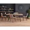 Stôl Berlin 90x160 mdf/oceľ – medový orech/čierna,15