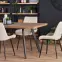 Stôl Berlin 90x160 mdf/oceľ – medový orech/čierna,18