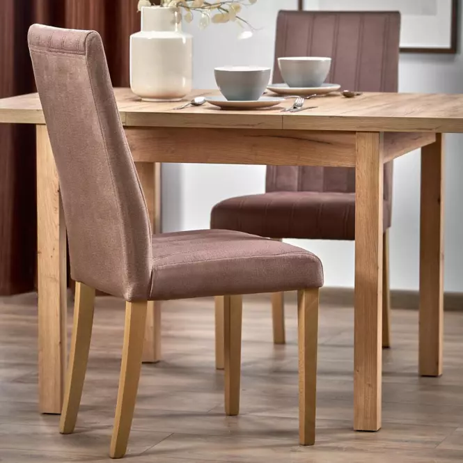 Stôl Tiago 90x90 doska/mdf – dub craft