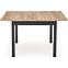 Stôl Tiago 90x90 doska/mdf – dub craft/čierna,3