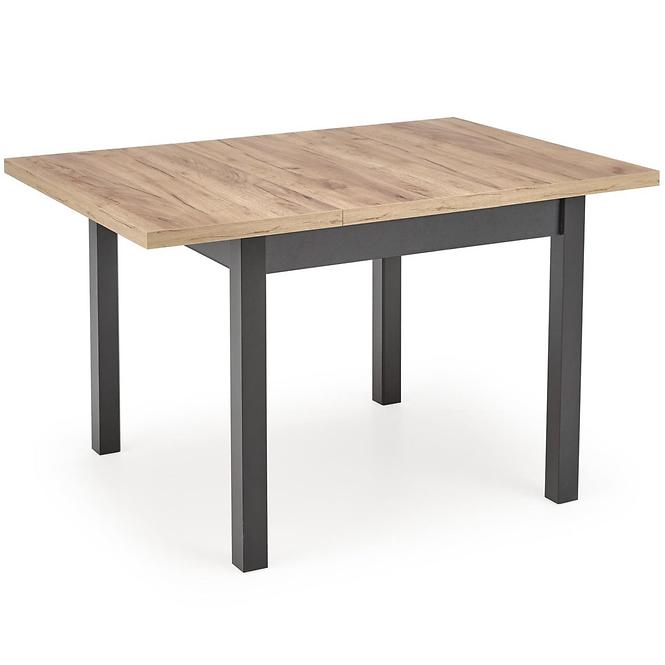 Stôl Tiago 90x90 doska/mdf – dub craft/čierna