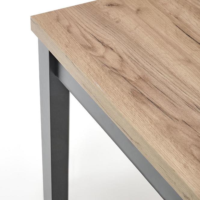 Stôl Tiago 90x90 doska/mdf – dub craft/čierna