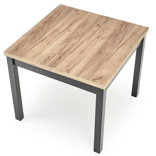 Stôl Tiago 90x90 doska/mdf – dub craft/čierna