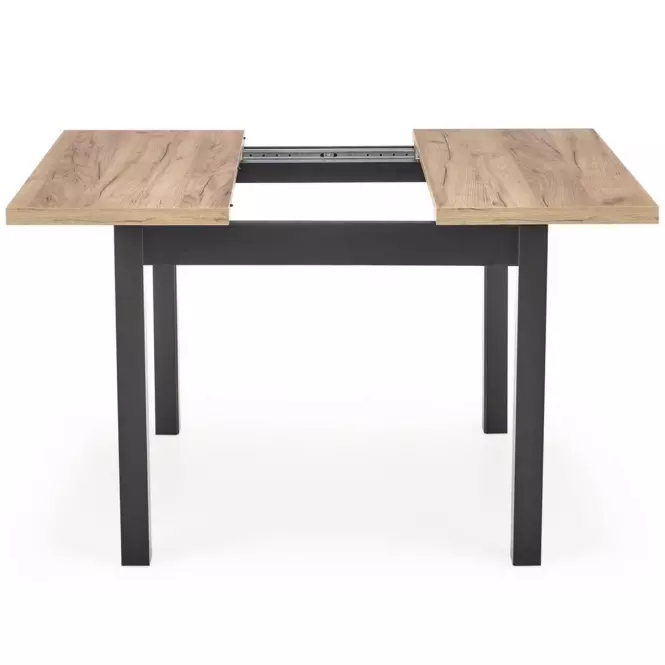 Stôl Tiago 90x90 doska/mdf – dub craft/čierna