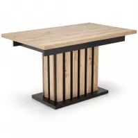 Stôl Lamello 80x130 doska – dub artisan/čierna