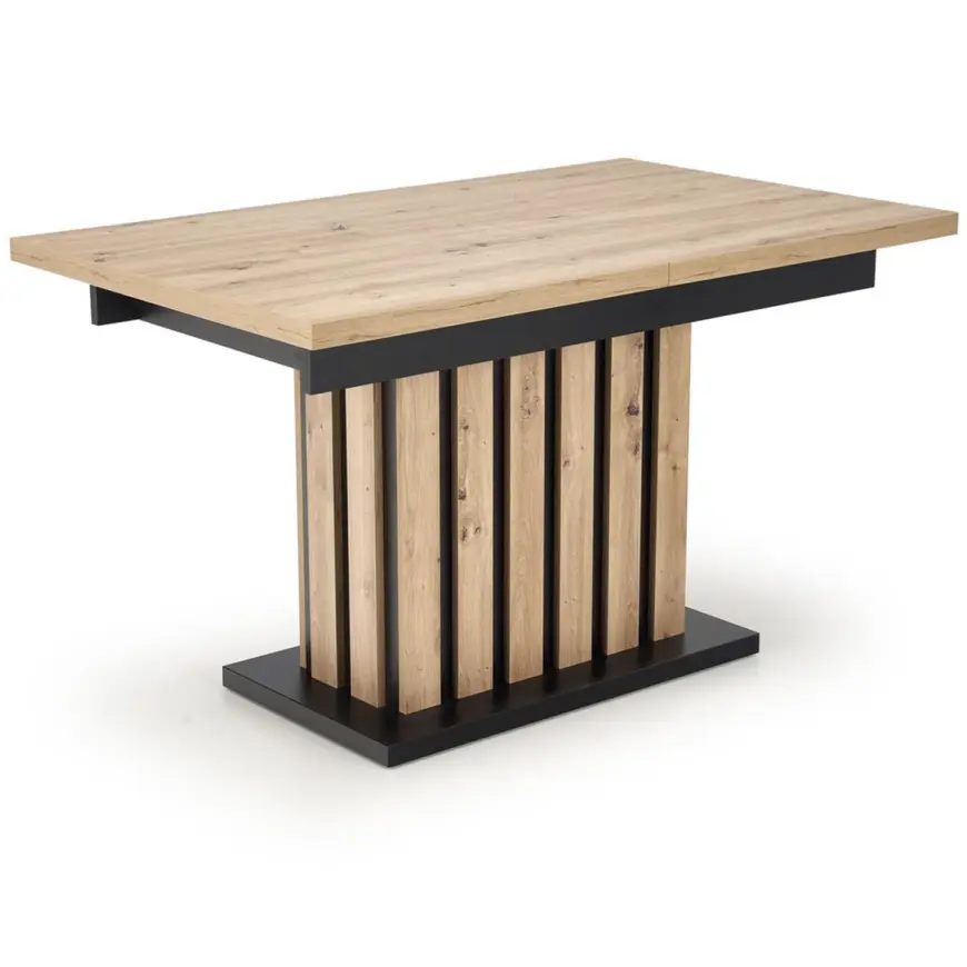 Stôl Lamello 80x130 doska – dub artisan/čierna
