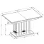 Stôl Lamello 80x130 doska – dub artisan/čierna,2