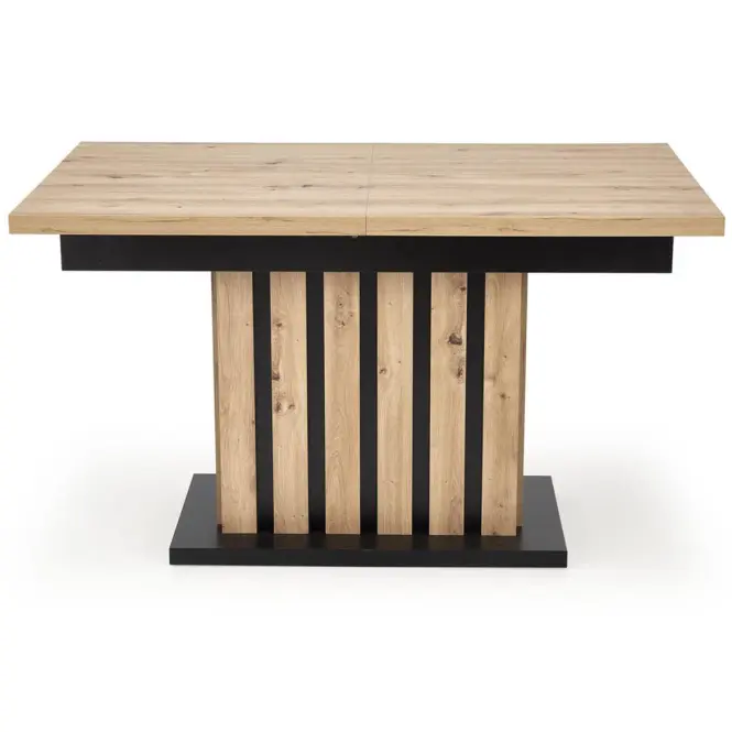Stôl Lamello 80x130 doska – dub artisan/čierna,3