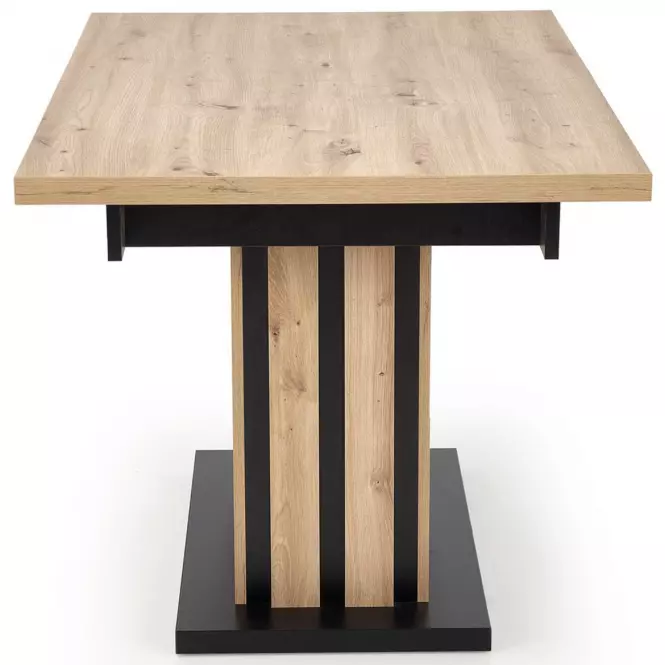 Stôl Lamello 80x130 doska – dub artisan/čierna