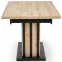 Stôl Lamello 80x130 doska – dub artisan/čierna,4