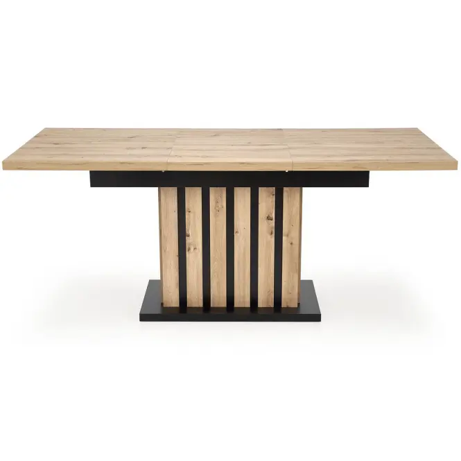 Stôl Lamello 80x130 doska – dub artisan/čierna,5