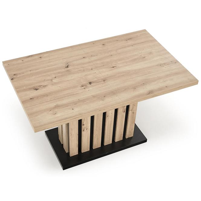 Stôl Lamello 80x130 doska – dub artisan/čierna