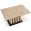Stôl Lamello 80x130 doska – dub artisan/čierna,6