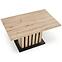 Stôl Lamello 80x130 doska – dub artisan/čierna,6