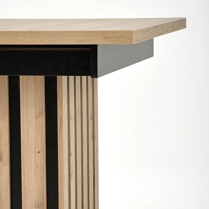 Stôl Lamello 80x130 doska – dub artisan/čierna