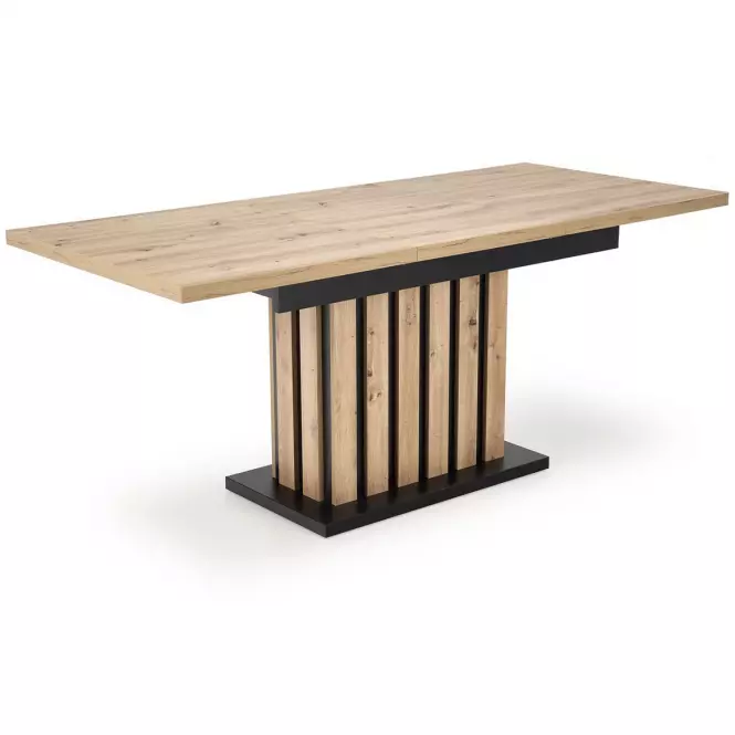 Stôl Lamello 80x130 doska – dub artisan/čierna