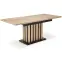 Stôl Lamello 80x130 doska – dub artisan/čierna,8