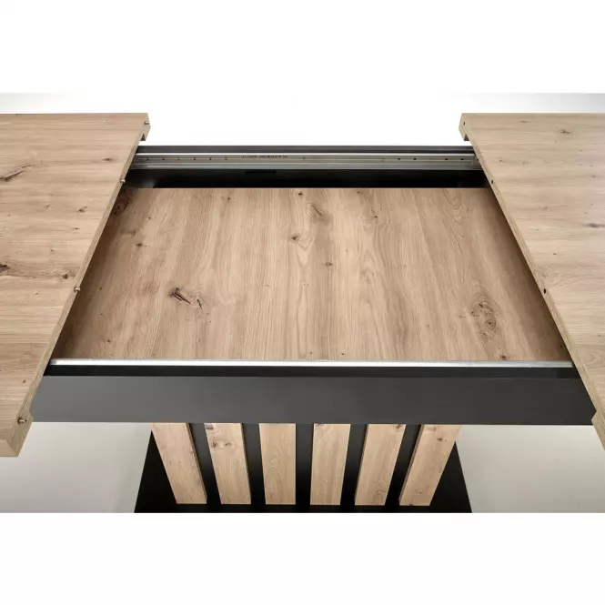 Stôl Lamello 80x130 doska – dub artisan/čierna