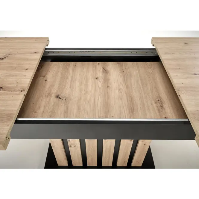Stôl Lamello 80x130 doska – dub artisan/čierna,10