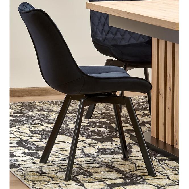 Stôl Lamello 80x130 doska – dub artisan/čierna